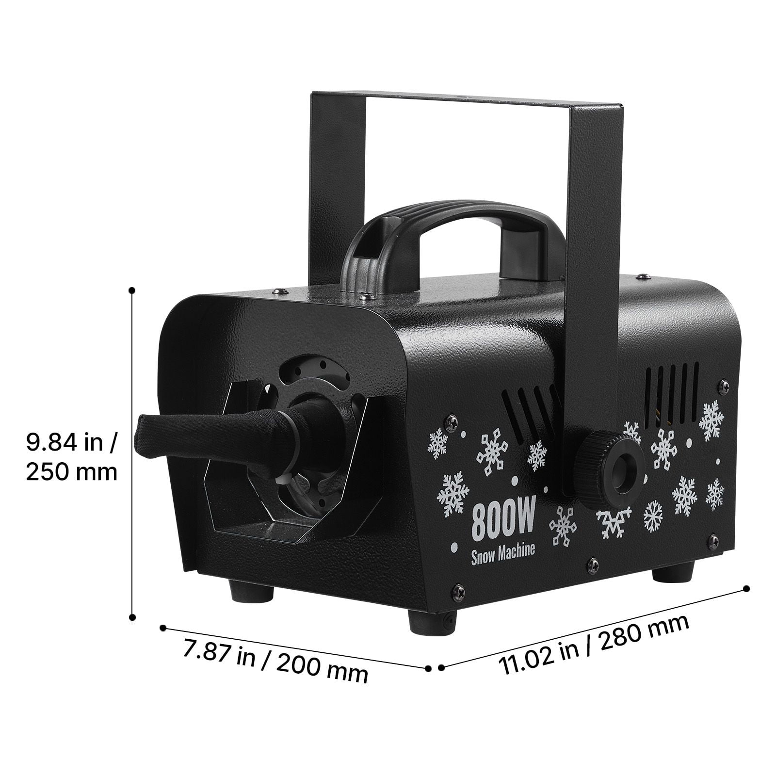 Snow Machine, 800W Handheld/Hanging Snow Maker, Portable Wireless Remote Snowmaking machine with 1L Tank & Handle, Outdoor & Indoor Snowflake Maker for Christmas Party Stage Effect