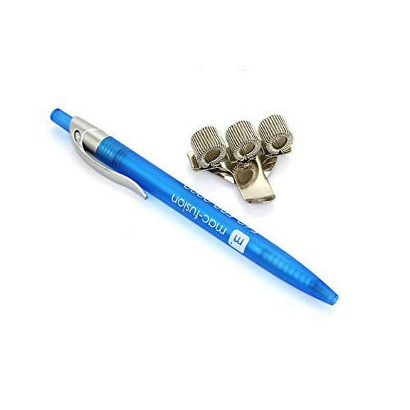 Expandable Triple Pen & Pencil Holder - Spring-Type Holder with Clip