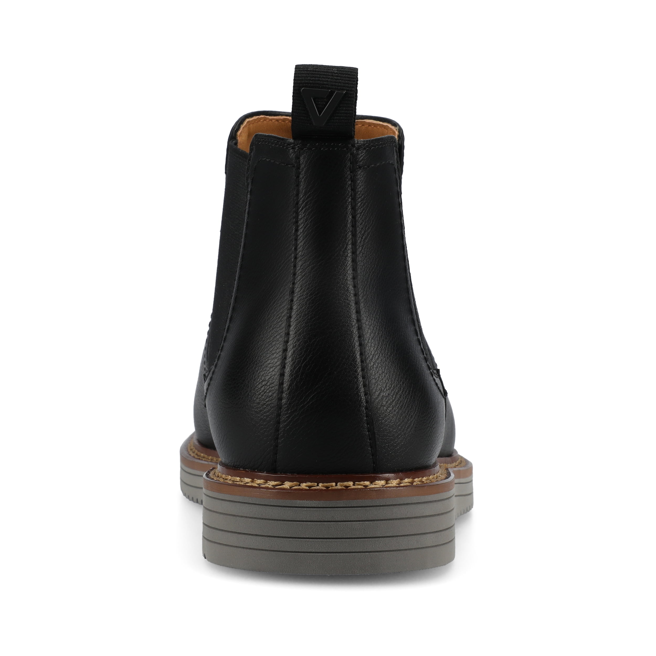 Vance Mens Salter Comfort Plain Toe Flexible Casual Chelsea Boot, Widths Available