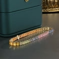 thumbnail image 2 of Rainbow Sapphire CZ Eternity Tennis Bracelet,CZ Sapphire Bracelet 14k Gold Bracelet,Women Bracelet,Gift For Her, 2 of 3
