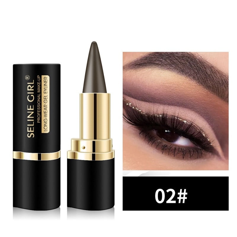 Tfalo Black Gel Eyeliner , Cream Eyeliner Tool Proof And Eyeliner