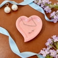 thumbnail image 6 of Small Jewelry Dish for Women,Gifts for Mom,Resin Jewlery Tray Ring Holder,Vanity Ring Dish Cute Cloud Tray,Nightstand Decor Trinket Bowl for Earrings,Perfume,Keys,Pink Heart Shaped Jewelry Plate, 6 of 8