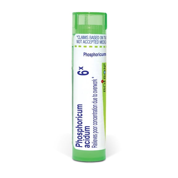 Boiron Phosphoricum Acidum 6X, Homeopathic Medicine for Poor Concentration Due To Overwork, 80 Pellets