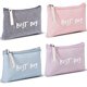 thumbnail image 1 of Rosa Gris Azul Púrpura Juego de 4 Piezas Embrague Cosmético Impermeable Pequeño Embrague de Lona Mini Bolsa de Monedas Portátil para Mujer Bolsa de Cosméticos para Mujer Viajes Compras ER, 1 of 5