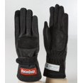 thumbnail image 1 of RaceQuip Racing Apparel 355006 355 Series; Racing Gloves; Extra Large; Double Layer Nomex Knit/Suede Leather Palm; Black; SFI 3.3/5 Rated; Set Of 2, 1 of 4