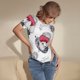 thumbnail image 3 of Balery Cute Poodle Dog Body de cuello redondo de manga corta para mujer Tops de manga corta Tops básicos-XX-Large, 3 of 7