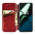thumbnail image 2 of Allytech Flip Wallet Case for OnePlus 12R, Premium PU Leather Luxury Case with Kickstand & Card Slots, Magnetic Closure Inner Soft TPU Shockproof Protective Case for Women Men - Red, 2 of 6