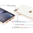 thumbnail image 4 of Compatible with iPhone Xr Case,Women Girsl Cute Love Heart Plating Design Protective Bumper with Camera Lens Cover Slim Shockproof Silicone Soft Phone Case for iPhone Xr White, 4 of 13