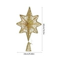 thumbnail image 4 of sruoe Christmas Topper, Metal Christmas Tree Topper, Vintage Rustic Western Christmas Star Topper for Christmas Tree, Christmas decoration, Indoor, Outdoor, 4 of 6