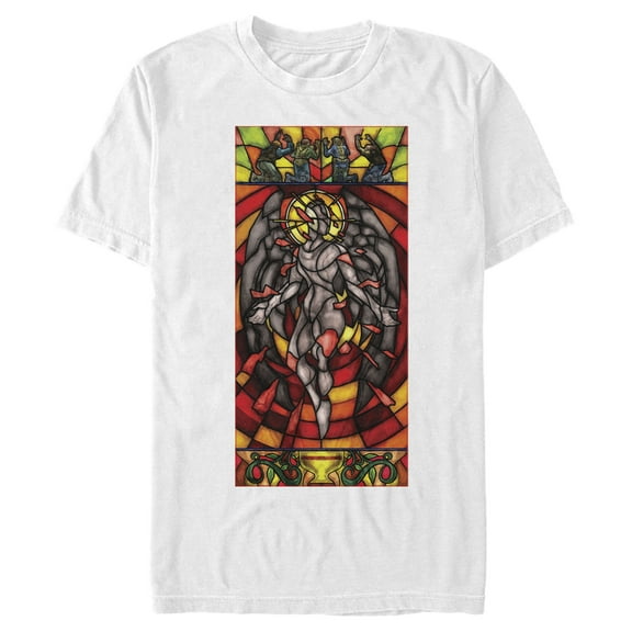 Men's Star Trek: Discovery Angel Stained Glass Print Graphic Tee White Medium