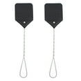 thumbnail image 1 of Mosquito Repellent, 2 Pcs Sturdy Leather Fly Swatter 17 Inch Long Handle Manual Swat Heavy Duty Metal Handle Flyswatter Rustic Fly Swatter for Indoor Outdoor, Mosquito Control, 1 of 6