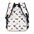 thumbnail image 3 of Haiem Various Rooster Printed School Backpack,Casual Travel Lightweight Backpack,Durable Comfortable Multifunctional Backpack,Laptop Backpack, 3 of 5