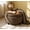 L1070-Coffee Round, variant on LITVZ Oversized Square Ottoman with Storage for Living Room, Upholstered Fabric Tufted Footstool with Storage, Mid Century Modern Ottoman Foot Rest for Chair