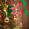 thumbnail image 4 of Yuarrent Elf Legs Christmas Tree Decoration Plush Santa New Claus Decor Door Xmas Home Year Navidad for Lawn Yard Patio Kits de decoración para fiestas, 4 of 6