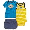 Child of Mine by Carter's - Newborn Boys' 3-Piece Monkey Tee, Creeper and Shorts