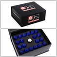 thumbnail image 6 of J2 Engineering LN-T7-011-125-BL J2 Engineering 7075 -T6 Forged Aluminum M12 x 1.25 20Pcs 50mm Open -End Lug Nut w/ Socket Adapter Key Blue, 6 of 6