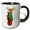 Black/White, variant on 3drose, Cute Funny Moose Playing Cello Cartoon, 15oz Mug