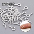 Small Screw Eye Pins for Jewellery Making, 400pcs Mini Eyelet Screws ...