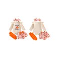 thumbnail image 2 of RUINIXCW Newborn Baby Girl My First Halloween Outfit Infant Girl Fall Winter Clothes Letters Embroidery Long Sleeve Romper Skirt Headband Socks Set, 2 of 10