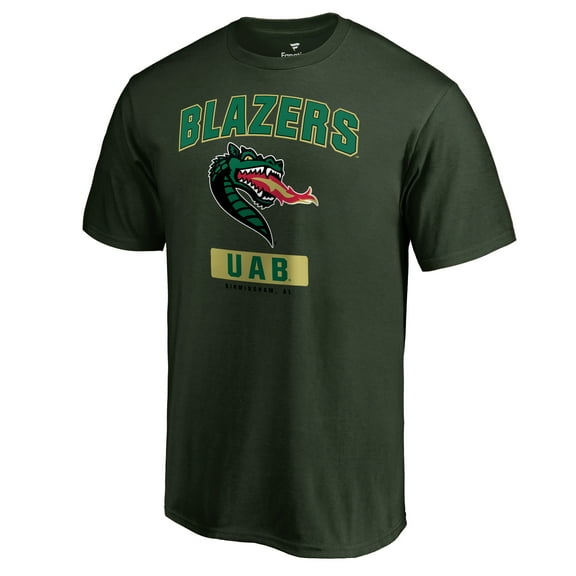 Men's Green UAB Blazers Campus Icon T-Shirt