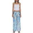 thumbnail image 3 of Raviya Womens Tie-Dye Tie Waist Cover-Up Bottoms Blue XL New, 3 of 4