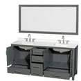 thumbnail image 6 of Wyndham Collection Wcs141472d-Qtz-Us3m70 Sheffield 72" Free Standing Double Basin Vanity, 6 of 7