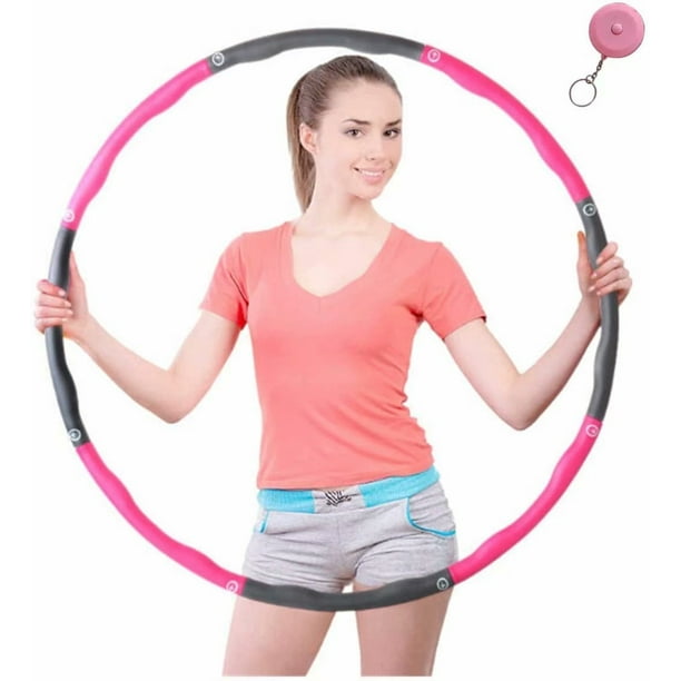 Hula Hoop-Cerceau lesté 8 sections pour exercice de fitness minceur pour  adulte