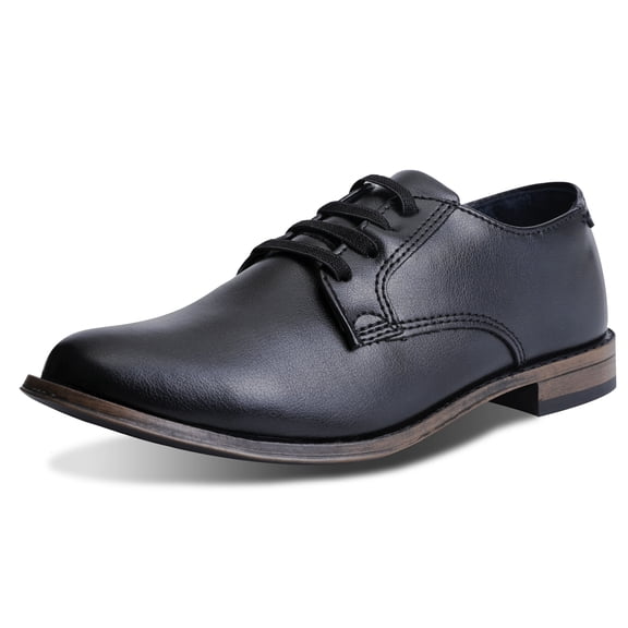 NCCB Boy's Loafers Boy Dress Shoes Slip-On Shoes Black Size 1