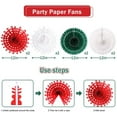 thumbnail image 5 of Merry Christmas Banner Party Decorations, Hanging Paper Fans, Pom Poms Flowers, Paper Lanterns, Xmas Tree Honeycomb Balls for Birthday Wedding New Years Eve Party Decor, 5 of 8