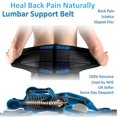 thumbnail image 3 of HUGFEGWE Back Brace Support Belt, Breathable Double Pull Support Lumbar Adjustable Lower Back Support Brace Exercise Belt Pain Relief for Back Pain,Herniated Disc,Sciatica and More(Small/22-28), 3 of 7