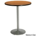 thumbnail image 4 of KFI Studios Mode 3.5' Round Bistro Table, Natural, Silver Base, 4 of 5