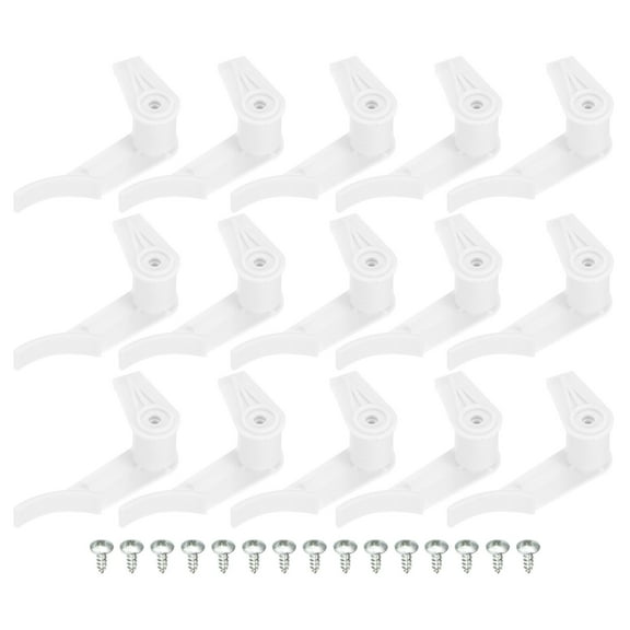 Uxcell 3.5mm Ceiling Lampshade Clips Fixed Buckle Light Fixture Accessories Grey White 15 Pair