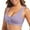 Purple, variant on Women Front Closure Post Surgery Compression Everyday Bras for Mastectomy Support with Adjustable Straps Wirefree Bra Beige L