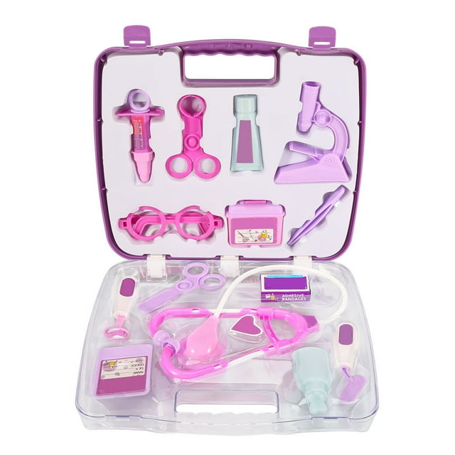Niños Niños Para Niños Rol de Juego Médico Kit Equipo de Enfermera Regalo de Juguete Rosa/Púrpura