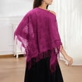 thumbnail image 1 of Elegant Lace Shawl Scarf For Bridal Wedding Evening Gown And Formal Party Versatile Triangle Wrap Wraps 2, 1 of 3