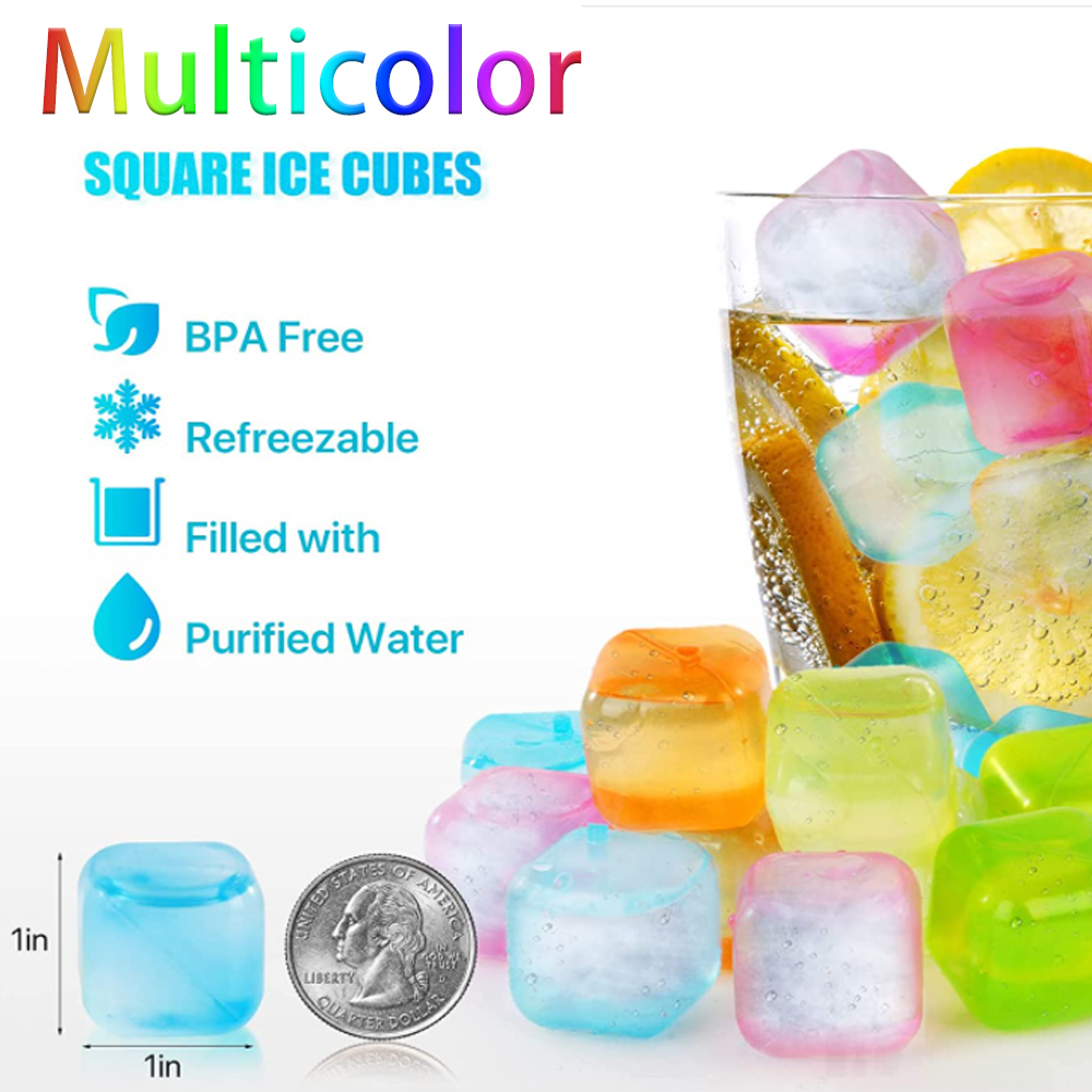Skycarper 3-Pack Ice Cube Tray, Silicone Ice Cube Mold with Airtight Lid,  Reusable Safe Hex Ice Cube Mold for Cold Drinks, Whiskey, Cocktails, Food