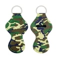 thumbnail image 6 of Wrapables 10 Pack Chapstick Holder Keychain, Keyring for Lip Balm Lip Gloss Lipstick with 10 Pieces Metal Keyring Clasps, Camouflage, 6 of 7