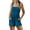 Dark Blue-874, variant on Reduced Price,Women's Solid Color Stylish Pocket Strap Romper Comfortable Casual Wide Leg Romper Shorts,Relaxed Fit, Stylish Design, Pockets, Casual Summer Romper, Beach, Daily Wear|Polyester,Black