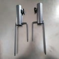thumbnail image 3 of KONTONTY 2 Pcs Crampon Rond en Acier pour Parasol avec Serrage du Pouce pour Support de Parasol de Patio Extérieur, 3 of 8