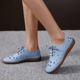 thumbnail image 3 of Vedolay Womens Business Casual Shoes Womens Fashion Platform Walking Shoes Cute Loafers,Blue 7.5, 3 of 5