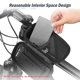 thumbnail image 2 of Bike Phone Bags with Touch Screen Phone Holder Case Waterproof Bicycle Front Frame Top Tube Mount Handlebar Bags Bike Storage Bag Cycle Pack, 2 of 4