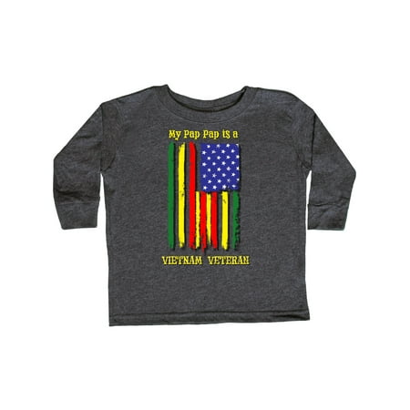 

Inktastic My Pap Pap is a Vietnam Veteran Gift Toddler Boy or Toddler Girl Long Sleeve T-Shirt