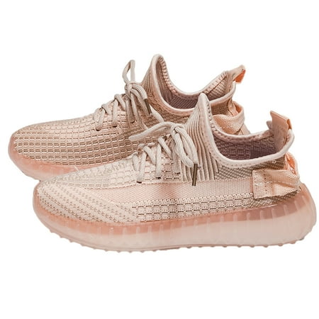 Womens Walking Shoes - Slip On Tennis Running Shoes Memory Foam Lightweight Work Sneakers for Indoor Outdoor Gym Pink Quickwittc Pink