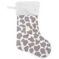 thumbnail image 3 of SKYSONIC Cow Print Christmas Stocking Personalized Large Candy Stocking Hanging Gift Xmas Stockings Decoration for Family Holiday Party Ornaments Decor Fireplace, 3 of 7