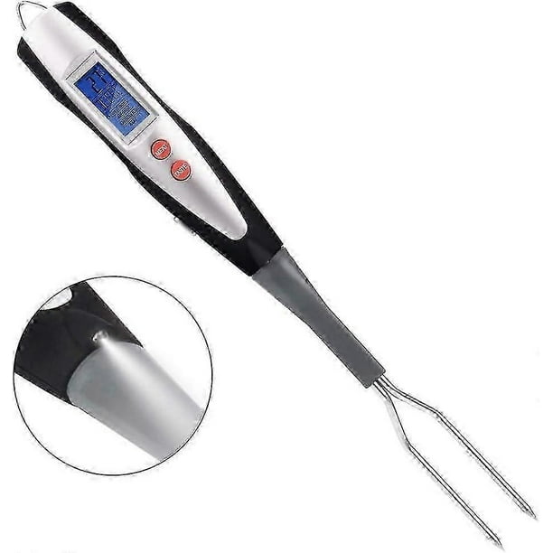 Meat Thermometer Fork BBQ Fork with Thermometer Digital BBQ Fork Thermometer Digital Cooking Fork Instant Read Fork for Kitchen, Grilling