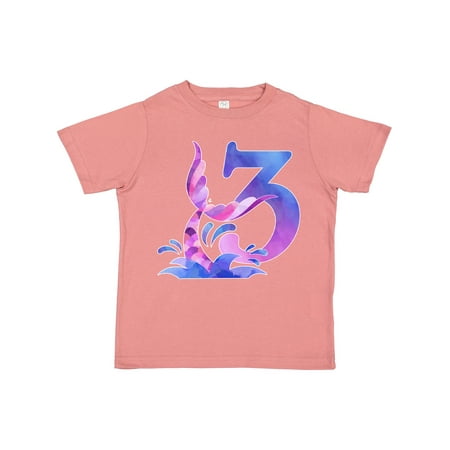 

Inktastic 3rd Birthday Mermaid Tail Boys or Girls Toddler T-Shirt