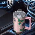 thumbnail image 4 of 40oz Christmas Tree Tumbler with Straw Handle Leak Proof Stainless Steel Cup Holiday Gift, 4 of 4