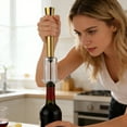 thumbnail image 2 of RuiJiao 4-Piece Portable Needle-Air Pressure Wine Opener Set with Foil Cutter, Vacuum Stopper and Pourer, Compact Bar Tool Gift, 2 of 8