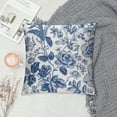 thumbnail image 2 of FUMJ Blue and White Chinoiserie Floral Throw Pillow Covers Home Deco Pillowcase Square Pillow case Cushion Cover for Bed Sofa Living Room Car Indoor and Outdoor, 2 of 5