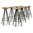 thumbnail image 4 of vidaXL Solid Wood Bar Set 3/5/7/9 Piece Table Stool Bistro Seating, 4 of 28